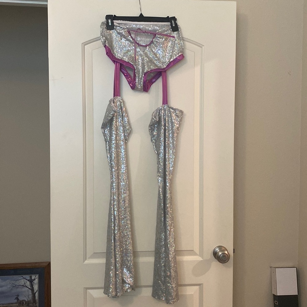 Sequin rave cowgirl pants